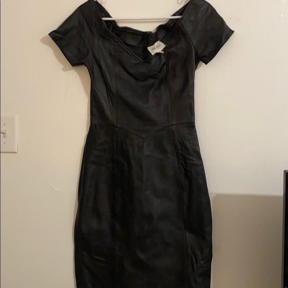 Hugo Buscati leather dress